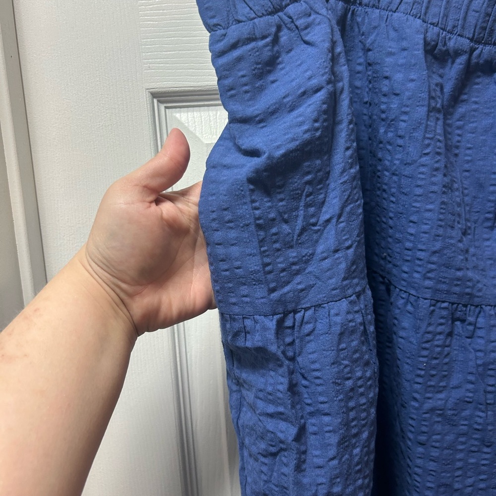 Elegant Blue Tiered Skirt NWOT 4x - Picture 2 of 5